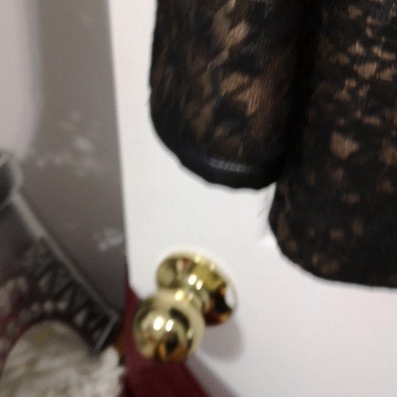 Tribal Bronze and Black Checkered Jacket and Skirt - Picture 7 of 9